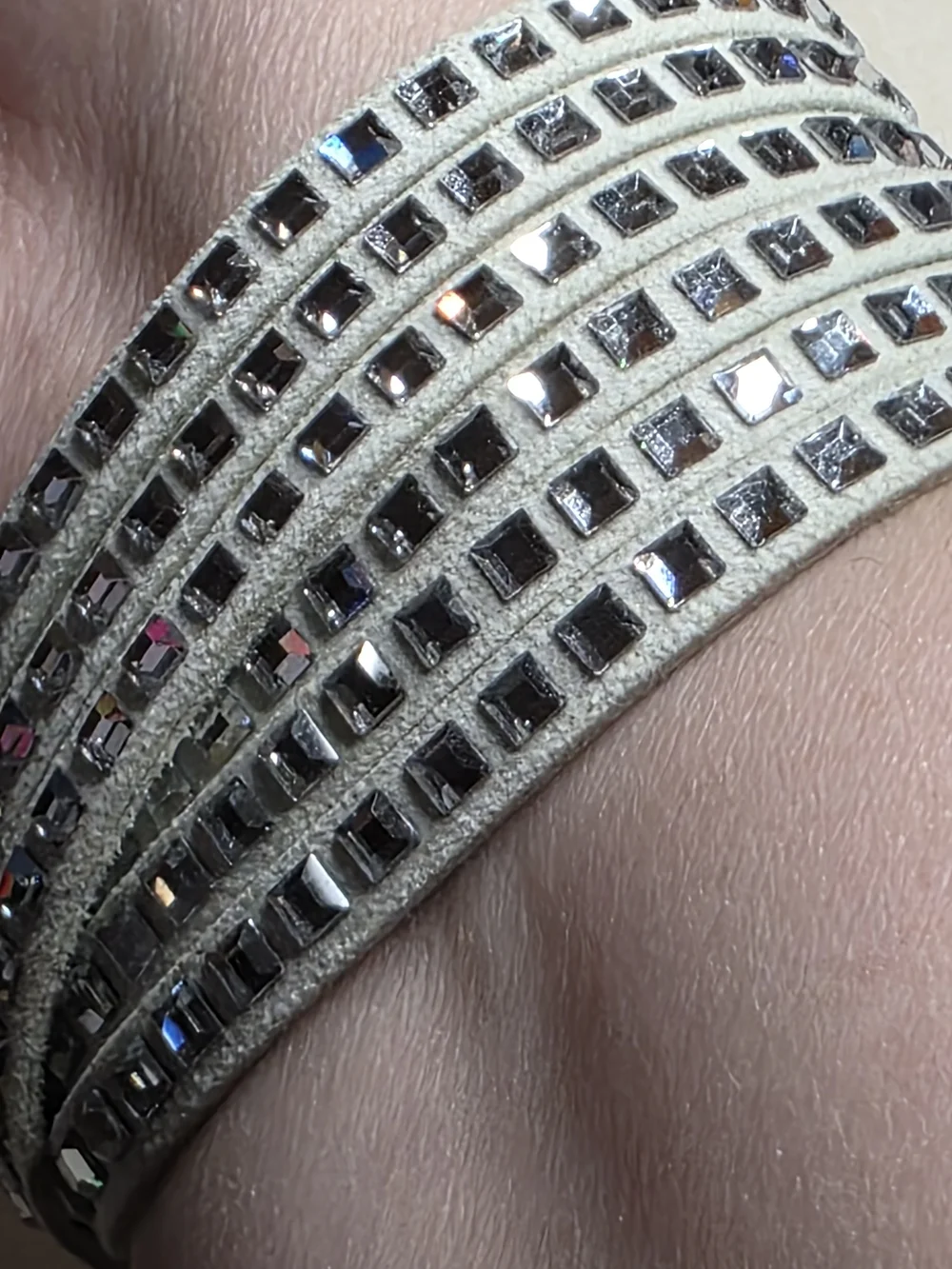 Swarovski White Crystal Wrap Bracelet